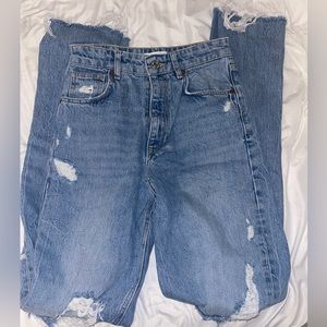 Zara wide leg jeans, worn only once like new